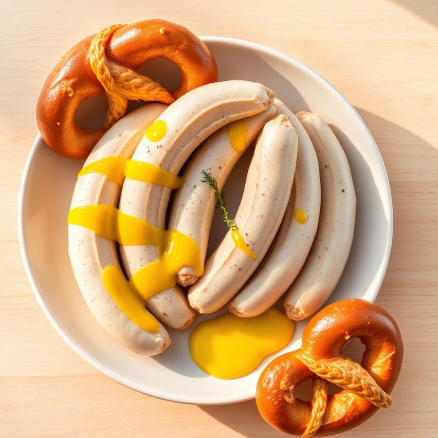 Weisswurst mit Brezel
